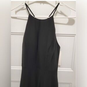 Jenny Yoo Collection Size 0 Black Strappy Maxi Split Dress Prom Wedding New